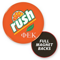 1.25" Round Button Style Refrigerator Magnet w/Full Magnetic Back